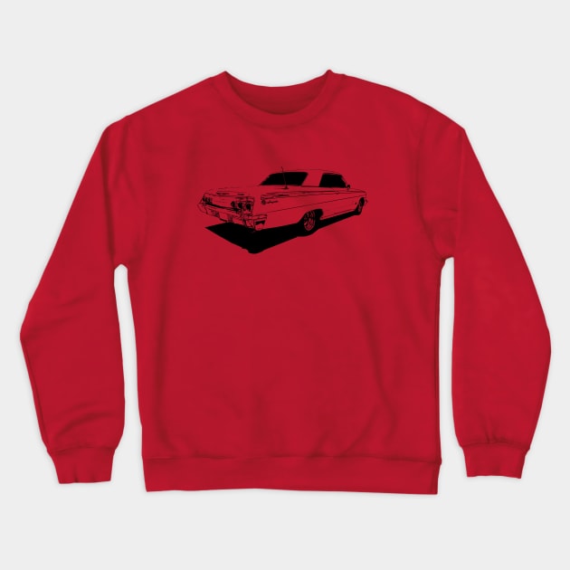 1962 Chevy Impala SS Crewneck Sweatshirt by mal_photography